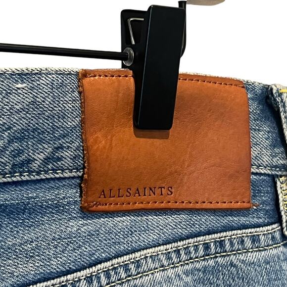 ALLSAINTS Danvers Sid Distressed Jeans Size 33 - Picture 9 of 11